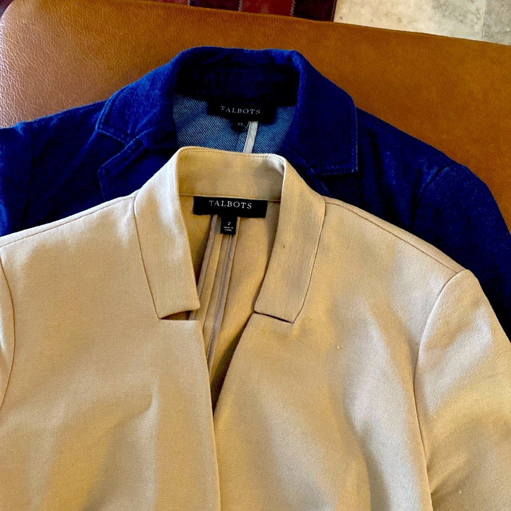 2 Talbots blazers/no longer available